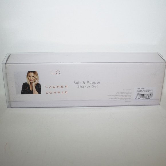 Lauren Conrad Salt And Pepper Set New Boxed Hand Painted Dogs Table Acce… - Picture 2 of 6